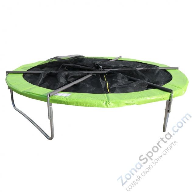 Батут DFC Jump 14ft складной, c сеткой, цвет apple green