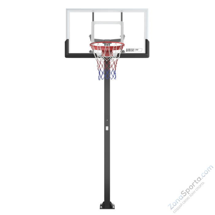 Баскетбольная стойка стационарная UNIX Line B-Stand-PC 54x32 R45 H230-305 см BSTSSTPR305_54PCBK