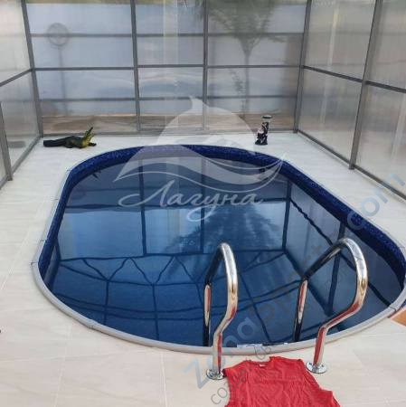 Бассейн Лагуна ТМ247 овальный вкапываемый 5,5 х 3,05 х 1,25 м