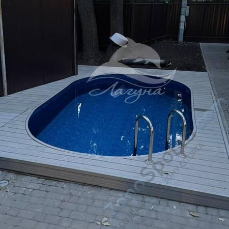 Бассейн Лагуна ТМ247 овальный вкапываемый 5,5 х 3,05 х 1,25 м