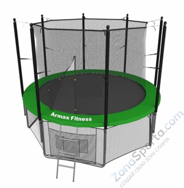 Батут Armax Fitness 12ft с сеткой и лестницей