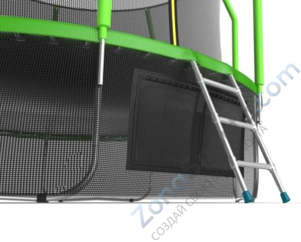 Батут Evo Jump Cosmo 12ft (Green) с нижней сетью Батут Evo Jump Cosmo 12ft (Green) с нижней сетью