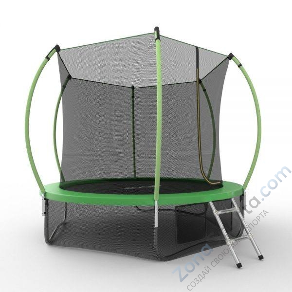 Батут Evo Jump Internal 10ft (Green) с нижней сетью