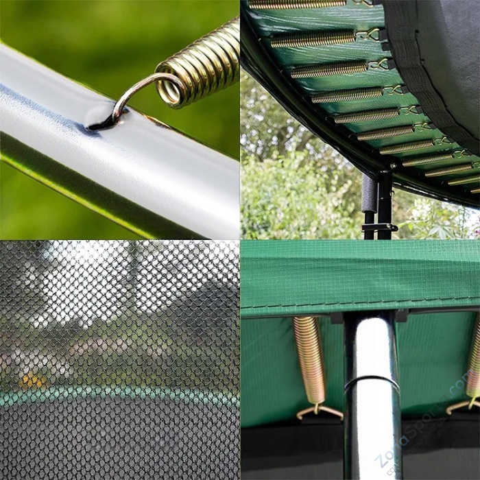 Батут с защитной сеткой Perfetto Sport Premium Moving 12 диаметр 3,70 м зеленый Батут с защитной сеткой Perfetto Sport Premium Moving 12 диаметр 3,70 м зеленый