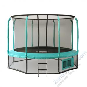 Батут с защитной сеткой Eclipse Space Green 14FT