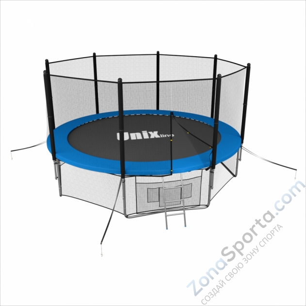 Батут Unix line 14 ft outside (Blue)