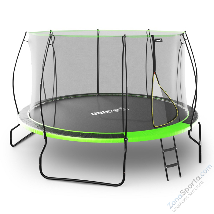 Батут Unix Line 12 ft UFO Green Батут Unix Line 12 ft UFO Green