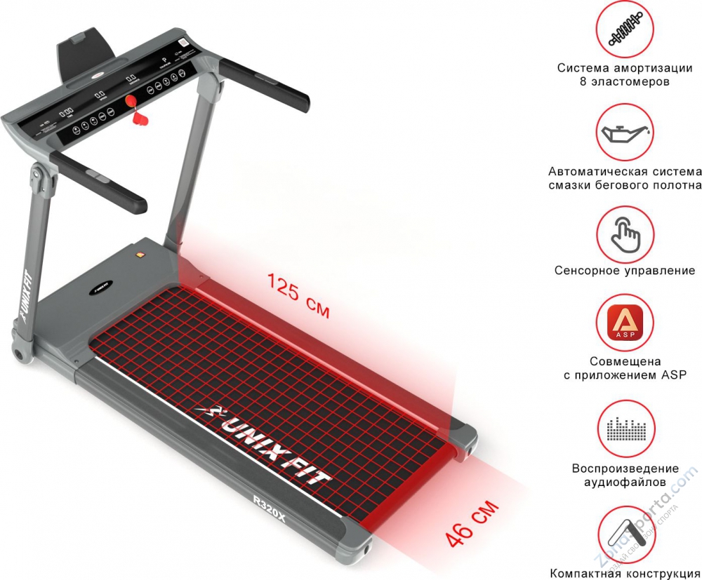 Беговая дорожка Unix Fit R-320X