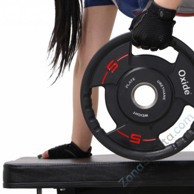 Черный олимпийский полиуретановый диск Oxide OWP02 2.5 кг