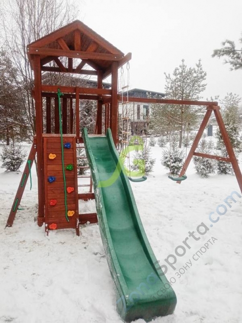 Деревянная детская площадка для дачи Igragrad Панда Фани Gride