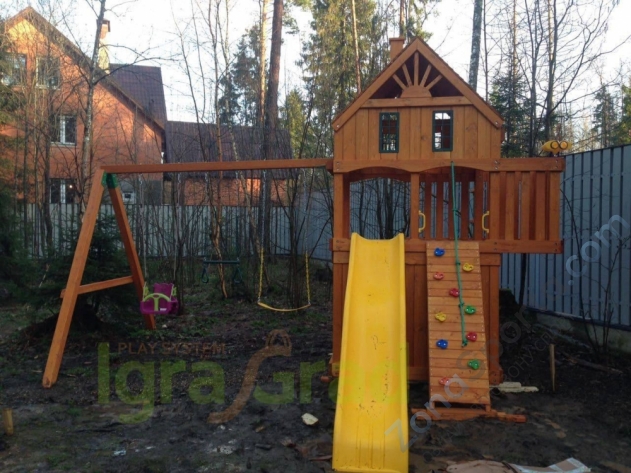Деревянная детская площадка для дачи Igragrad Шато 2