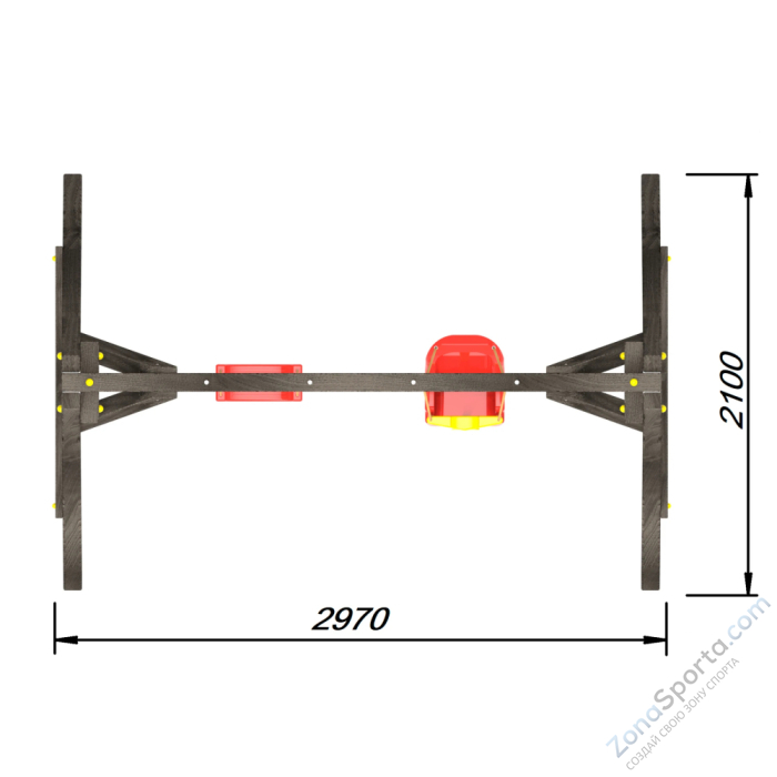 Деревянные качели Пикник 2 Black (качели для малышей качели долька) Деревянные качели Пикник 2 Black (качели для малышей качели долька)
