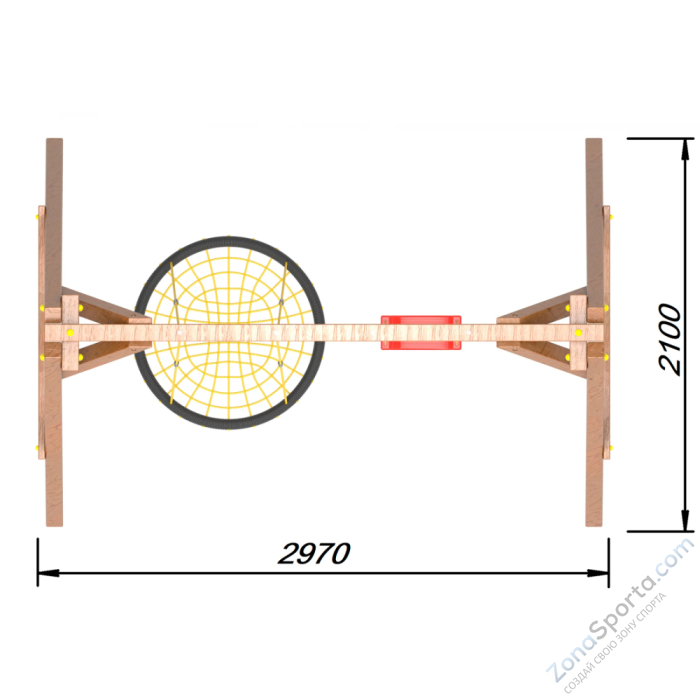 Деревянные качели Пикник 2 Оптимус (качели гнездо 1м качели долька) Деревянные качели Пикник 2 Оптимус (качели гнездо 1м качели долька)