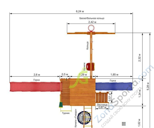 Детская площадка IgraGrad Крафт Pro 5