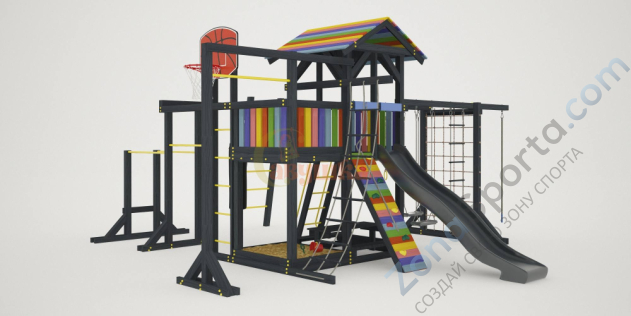Детская площадка Савушка 2 (Black Edition)