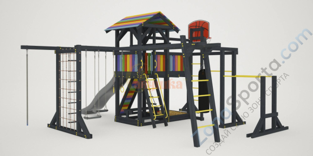 Детская площадка Савушка 2 (Black Edition)