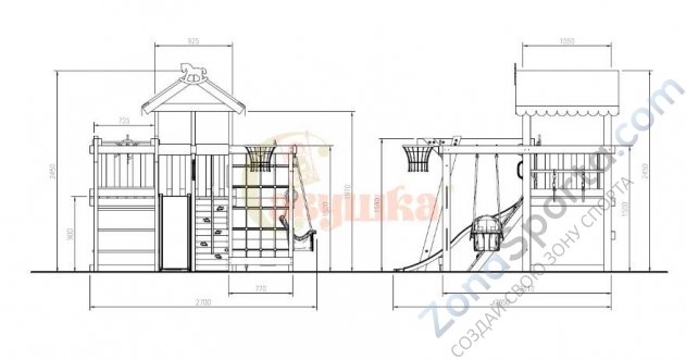 Детская площадка Савушка Baby play 5