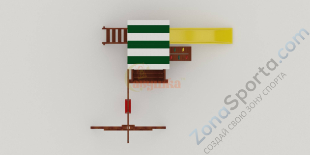 Детская площадка Савушка Мастер 1 (Махагон) 4 сезона