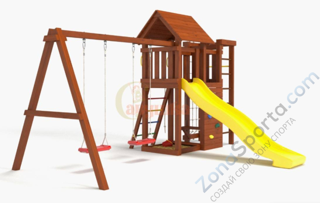Детская площадка Савушка Мастер 10 (Махагон)