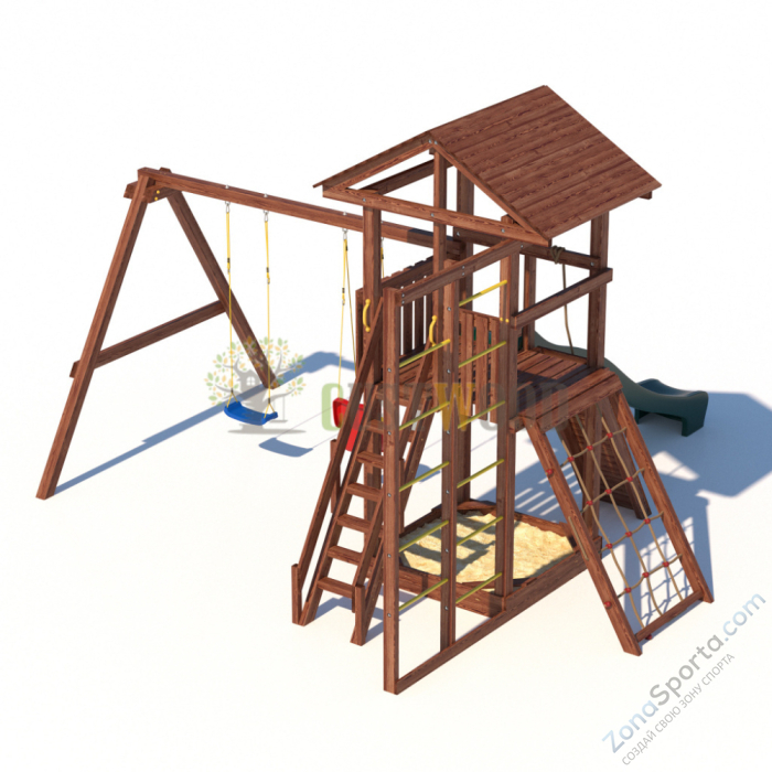 Детская деревянная игровая площадка для улицы дачи CustWood Active 6