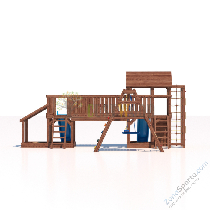 Детская деревянная игровая площадка для улицы дачи CustWood Scout SC12