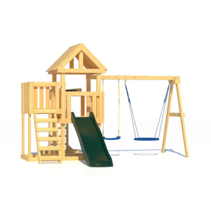 Детская площадка CustWood Junior J5 с деревянной крышей