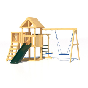 Детская площадка CustWood Junior J5 с деревянной крышей