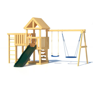 Детская площадка CustWood Junior J9 с деревянной крышей