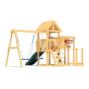 Детская площадка CustWood Junior J9 с деревянной крышей