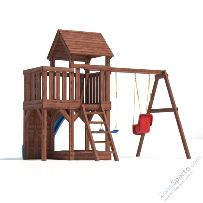 Детская площадка CustWood Scout SC3 с деревянной крышей