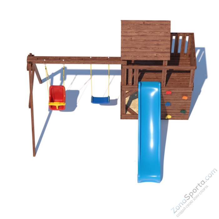 Детская площадка CustWood Scout SC3 с деревянной крышей