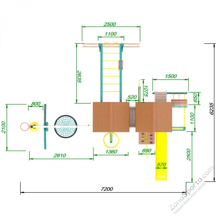 Детская площадка Пикник Лэйк Пацифик