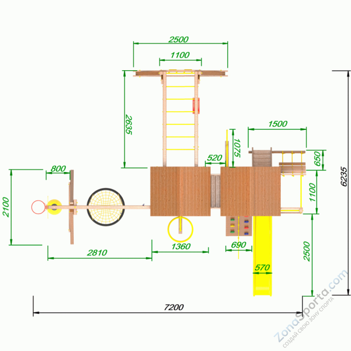 Детская площадка Пикник Оптимус Д Пацифик