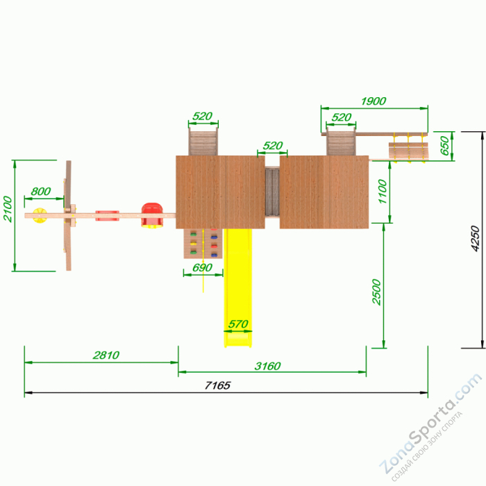 Детская площадка Пикник Оптимус Д Твин