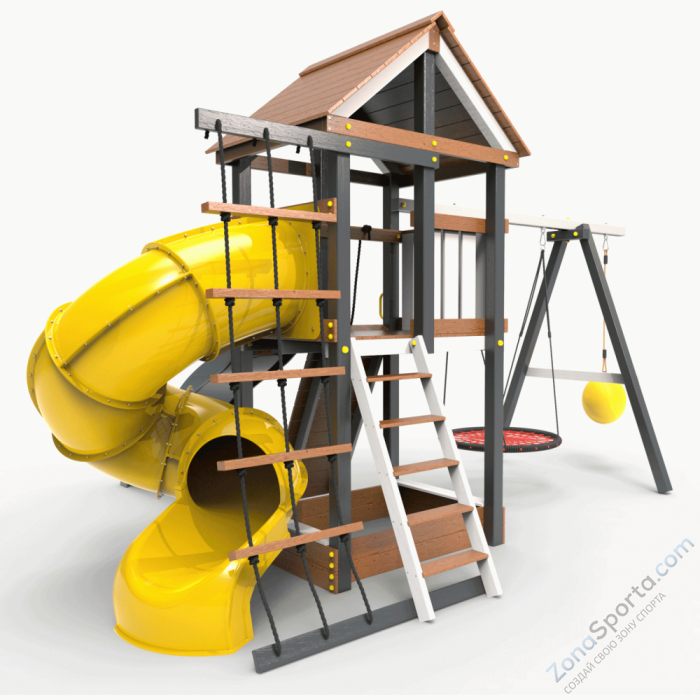 Детская площадка Пикник Ультра А с винтовой трубой 6.1