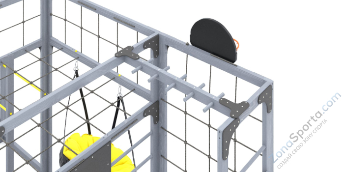 Детская площадка Савушка Куб-2 (Серый)