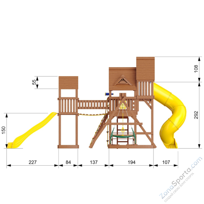 Детский игровой комплекс SunriseFort Делюкс-2