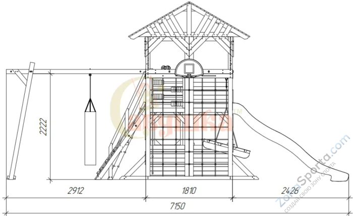 Детский игровой комплекс Савушка PlayHouse-2