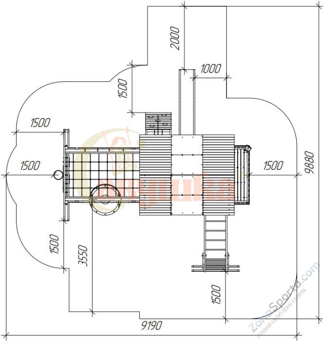Детский игровой комплекс Савушка PlayHouse-3