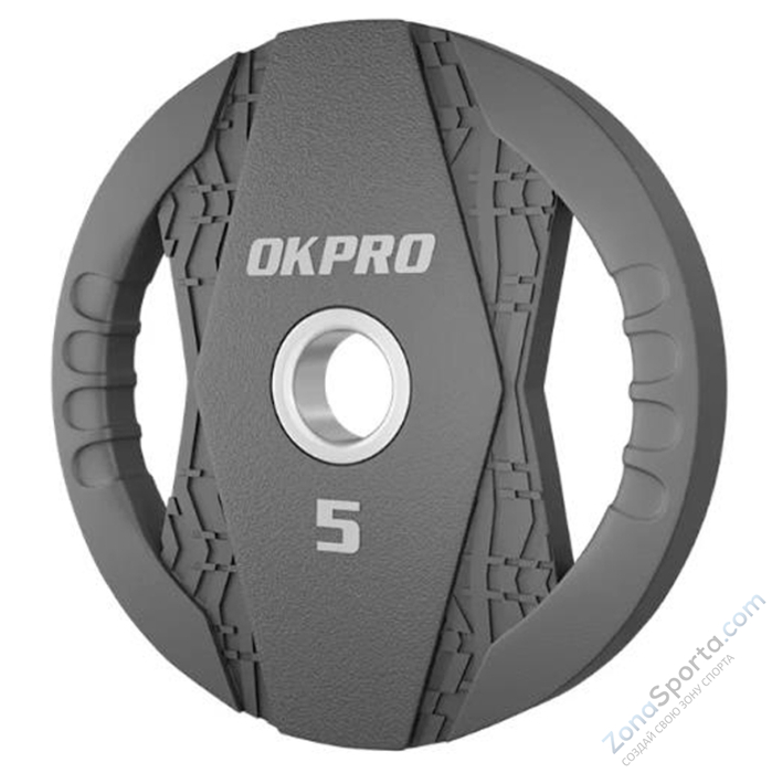 Диск олимпийский обрезиненный 10 кг OKPRO OK2005C-1000