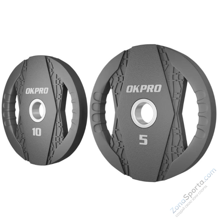 Диск олимпийский обрезиненный 5 кг OKPRO OK2005C-0500
