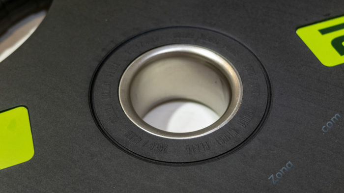 Диск олимпийский обрезиненный черный с двумя хватами Original FitTools FT-2HGP-20 20 кг