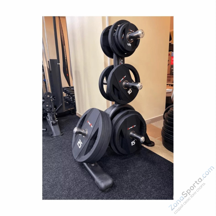 Диск полиуретановый с двумя хватами UltraGym UG2030С 10 кг