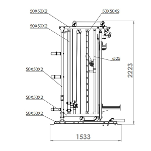 Двойная регулируемая тяга с машиной Смита Vertex FT-153
