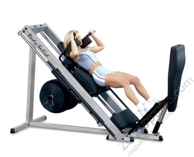 Гакк-машина - жим ногами под углом 45 Body-Solid GLPH2100