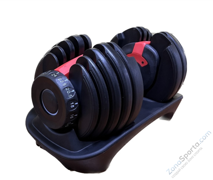 Гантель регулируемая от 5 кг до 40 кг Aerofit AFGRB-40KG