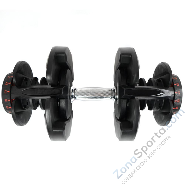Гантель с регулировкой веса Liveup LS2315 (2.5-24 кг)