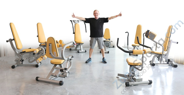 Гидравлический тренажер глют-машина. Ягодичные AMF M1161 Гидравлический тренажер глют-машина. Ягодичные AMF M1161