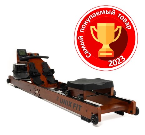 Гребной тренажер Unix Fit Wood Rower Dark