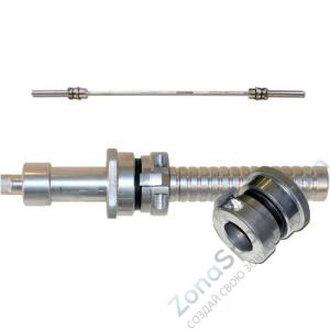 Гриф MB Barbell MB-BarM50H-2200O усиленный прямой, втулка 50 мм